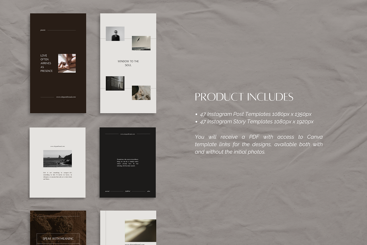Elegant Social Media Kit, IG Templates preview 2