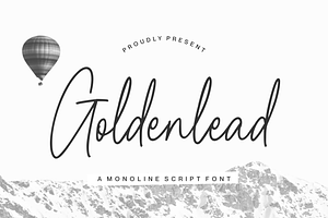 Goldenlead Beautiful Monoline Script