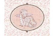 Under Mama's Wings Nursery Pattern, a Pattern Graphic by MouseGrey (Thumbnail 11 of 13)