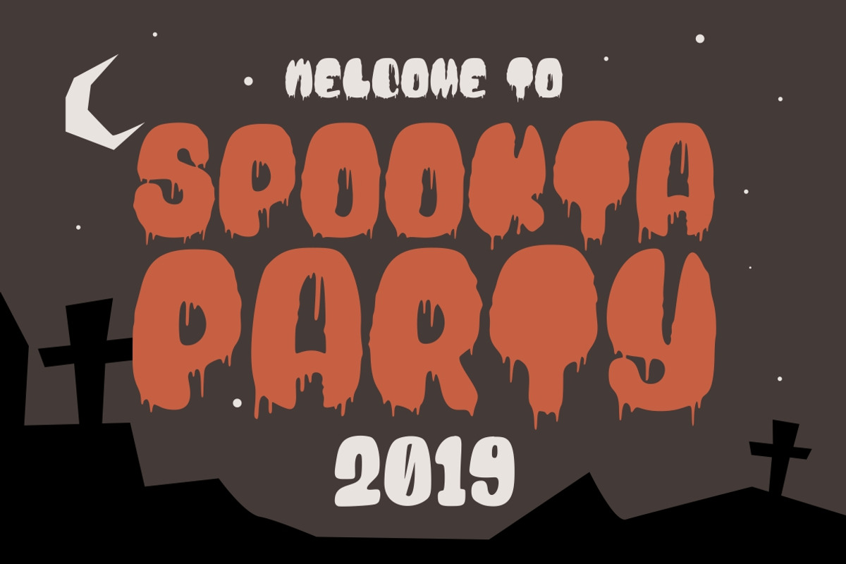Blood Bold - Fun Halloween Two Fonts preview 2