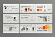 Gray Modern Annual Report PPT, a Presentation Template by graphicook (Thumbnail 3 of 5)