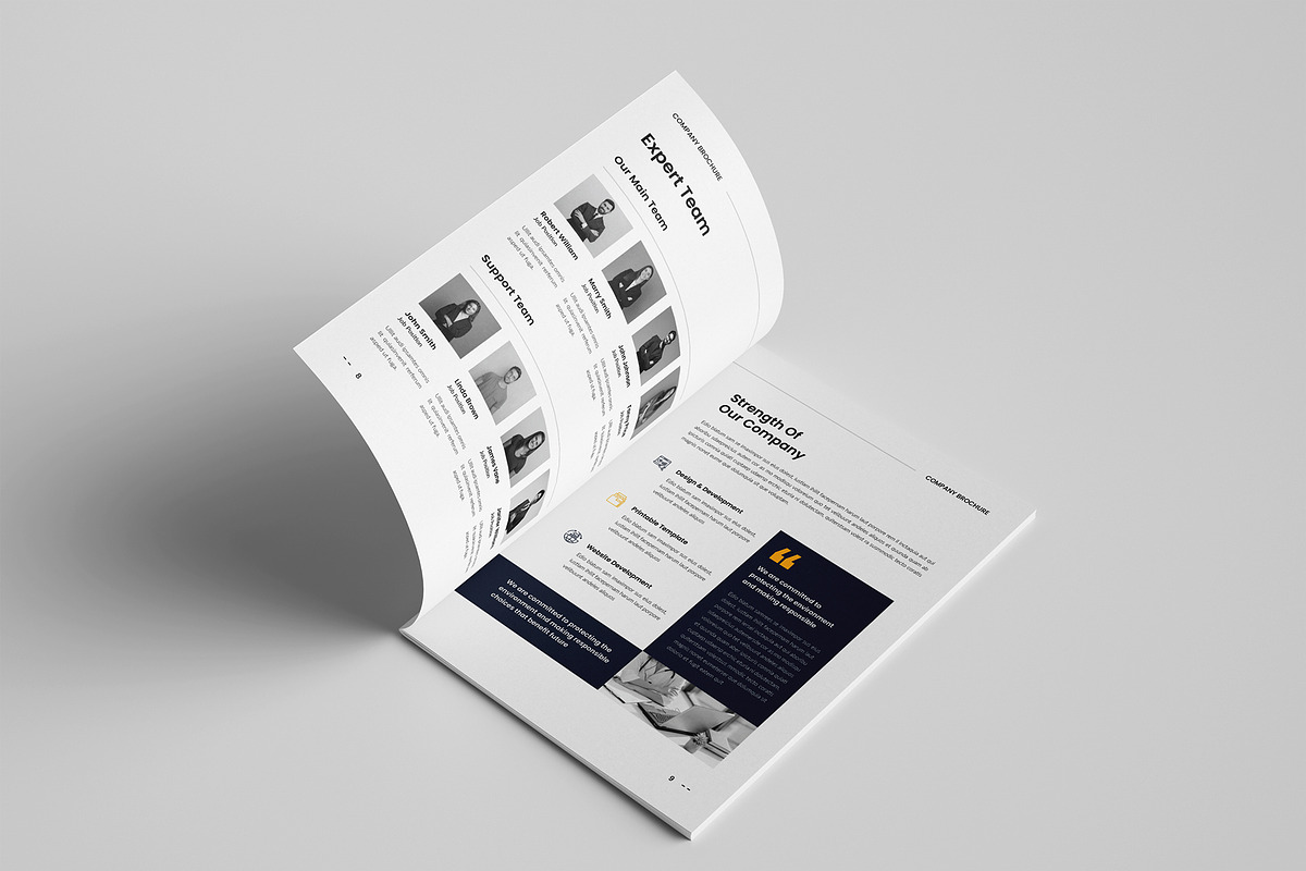 Company Profile Brochure Template, a Brochure Template by Spark_Creative (Photo 7 of 16)
