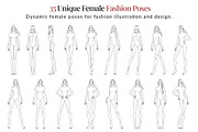 Female Fashion Pose Library, a Person Illustration by Shorena Fashion Draws (Thumbnail 2 of 12)