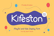Kifeston - Kids Font, a Sans Serif Font by Iqsiart Studio (Thumbnail 1 of 8)
