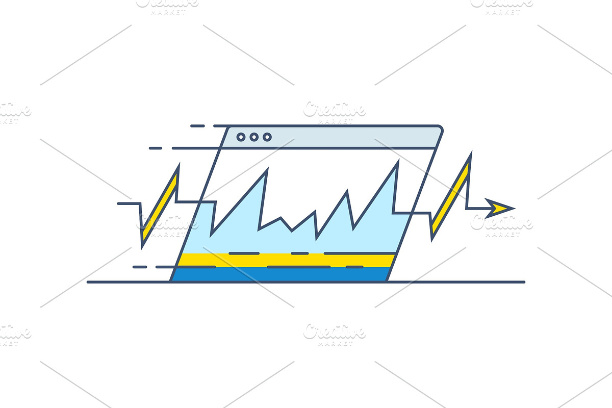 Website speed loading time icon, a Technology Illustration by cgtailor