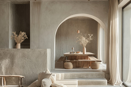Elegant earth colored interiors, an Architecture Photo by Virgo Studio