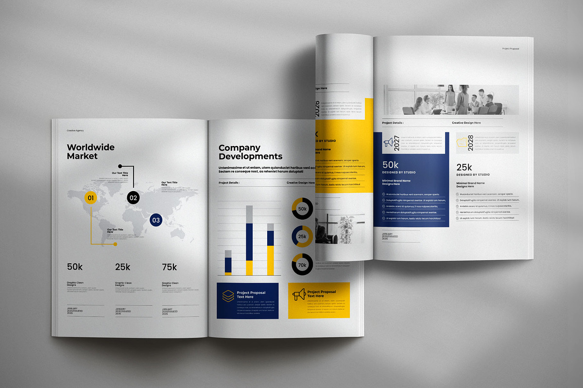 Project Proposal Brochure Template, a Brochure Template by Creative-Work (Photo 7 of 8)