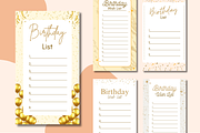 Happy Birthday List Templates Canva, a Templates & Theme by TemplateCastleStore (Thumbnail 3 of 9)