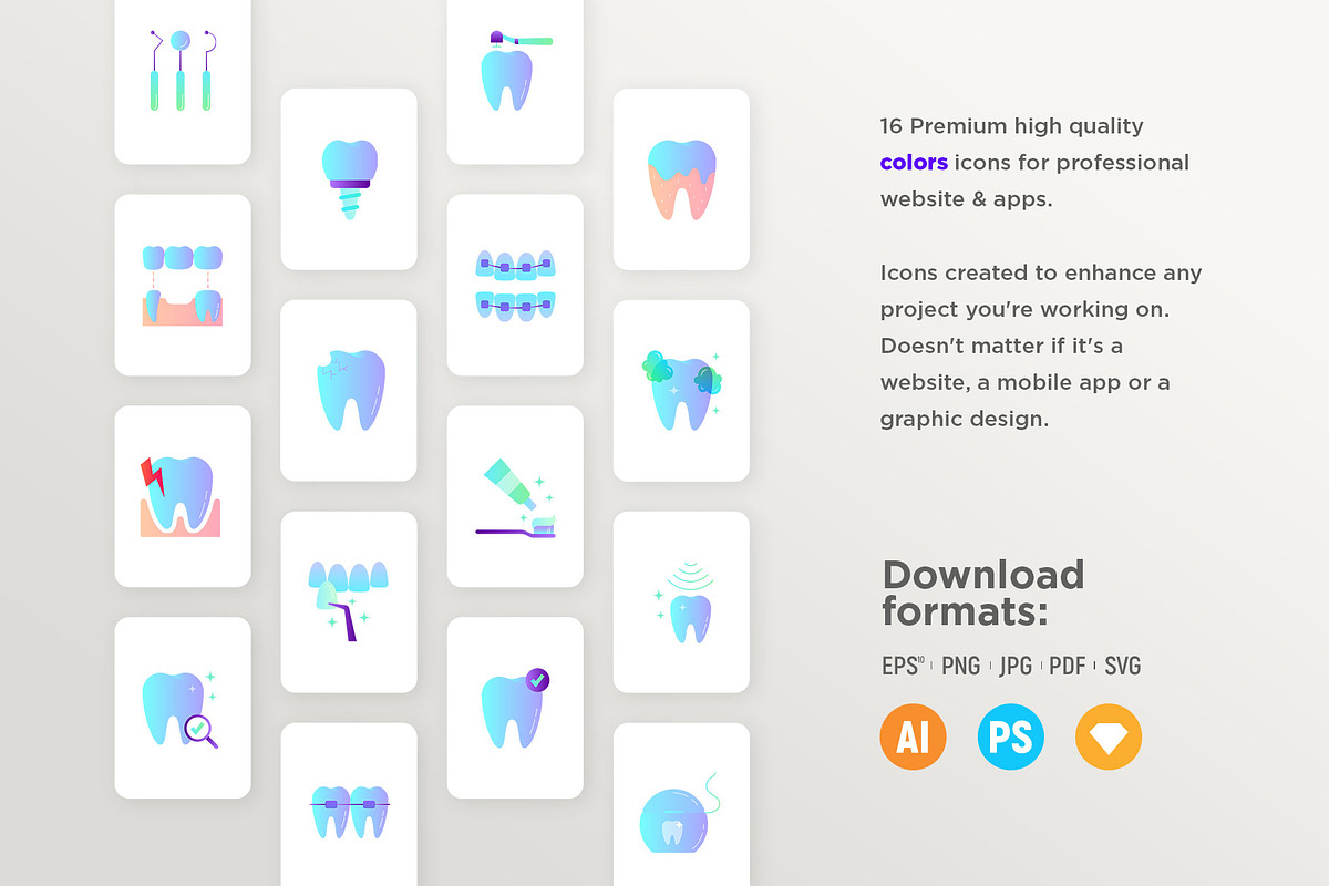 Dentist | 32 Icons Set Hand Drawn, an Outline Icon by Marina Silence (Photo 10 of 17)