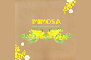 Mimosa  Watercolor Clip Art, an Illustration by LABFcreations (Thumbnail 2 of 4)