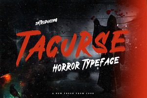 Tacurse - Horror Font