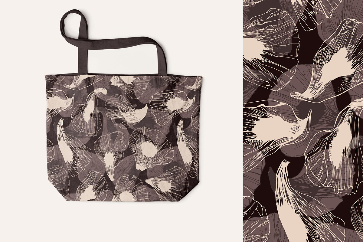 Flower wind. Set of floral patterns, a Pattern Graphic by julianaapina (Photo 11 of 11)