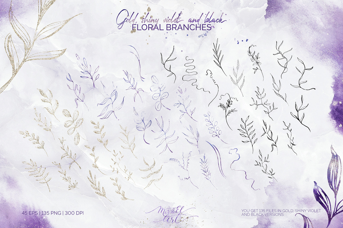 Violet Aura. Abstract design, a Texture Illustration by MiraEl Art (Photo 16 of 29)