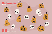 Halloween bundle, a Seasonal Illustration by moja doodle (Thumbnail 3 of 6)