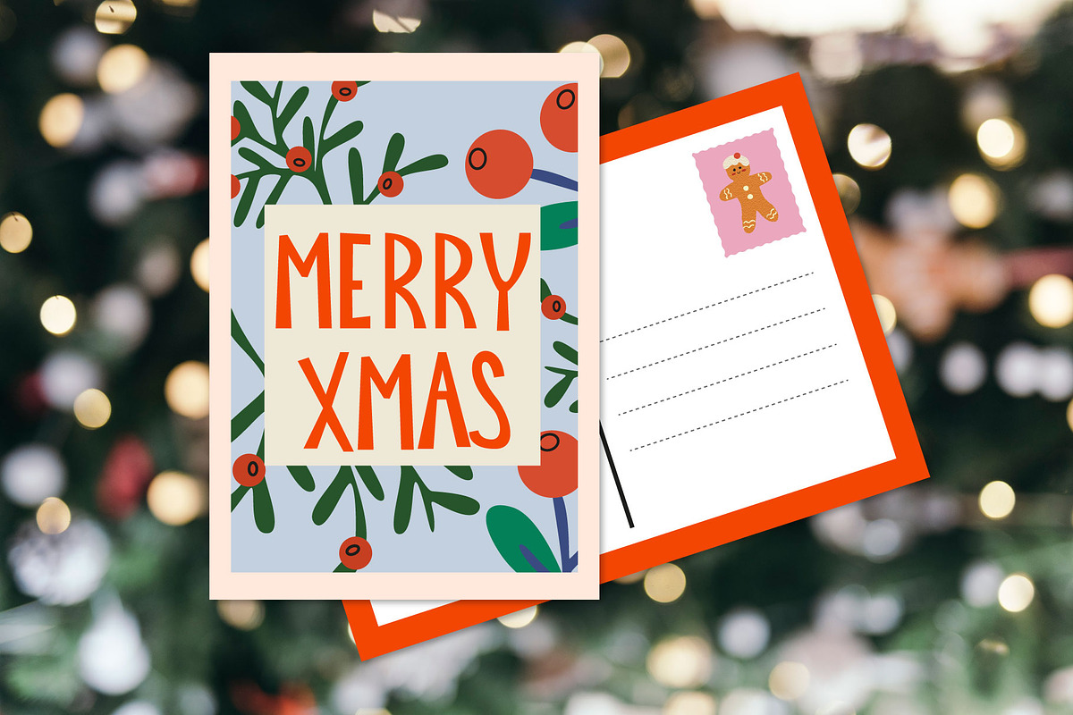 Merry Christmas clipart, a Seasonal Illustration by Luamor (Photo 10 of 11)