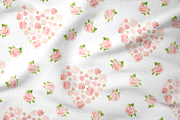 Floral Hearts Clipart & Patterns, a Decorative Illustration by Valin Malin (Thumbnail 8 of 16)