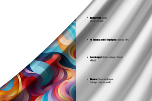 Curvy Fabric Mockup Fabric Mockup