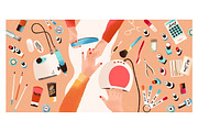 Manicure, nail care, a Work Illustration by Good Studio (Thumbnail 1 of 2)