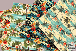 Vintage Hawaii Tropical Island