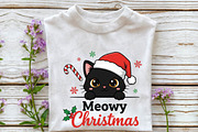 Meowy Christmas Png, Christmas Cat P, an Illustration by DreamPrint404 (Thumbnail 2 of 7)