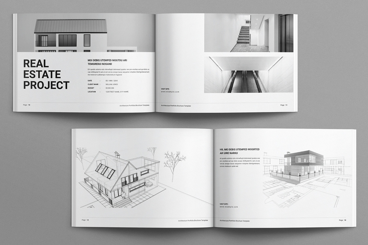 Architecture Portfolio Landscape, a Brochure Template by E-Type (Photo 5 of 8)