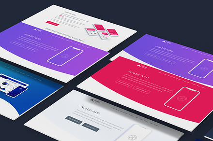 APP Landing Page PSD Template