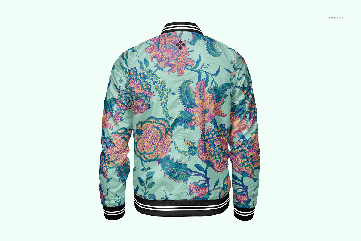 Men's Bomber Jacket Mockup Set, a Hoody Mockup by creatsy5 (Photo 6 of 9)