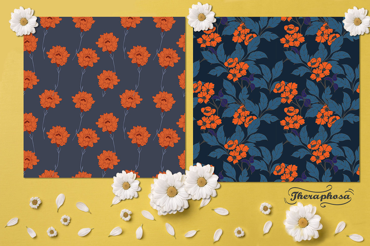 20JPG/EPS Tropical floral pattern, a Pattern Graphic by Theraphosath (Photo 15 of 21)