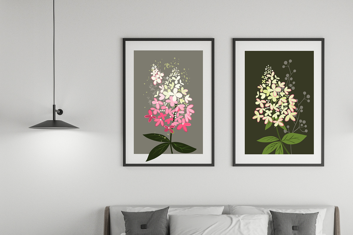 Hydrangea Floral art design, an Object Graphic by yana.tasha (Photo 2 of 9)
