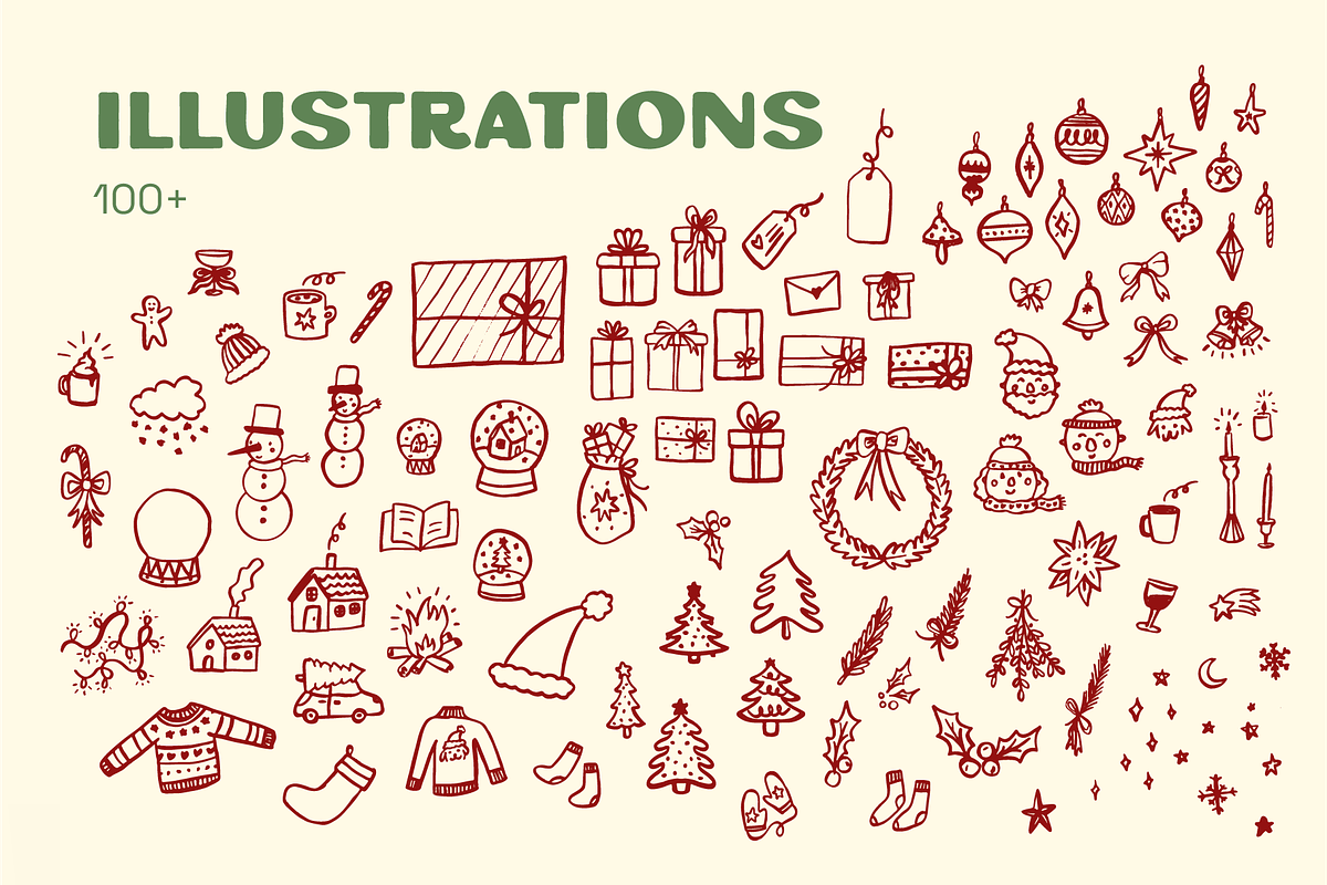 Christmas Illustrations, an Object Illustration by sophinka design (Photo 3 of 15)