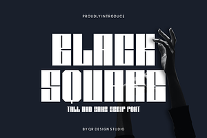 Black Square - Sport & Tall Font