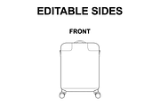Travel Case Vector Mockup, a Mockup by Infinity Mockups (Thumbnail 2 of 8)