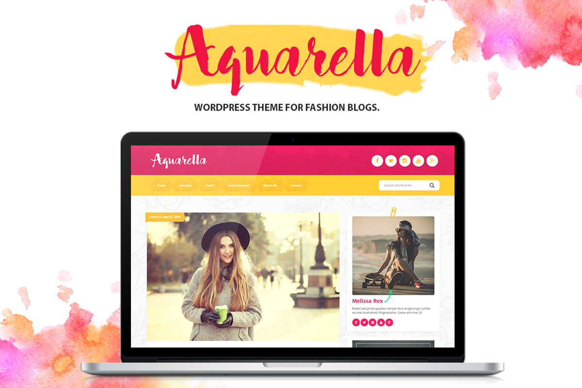 Aquarella - Elegant Wordpress Theme, a WordPress Template by ThemeBear (Photo 1 of 9)