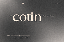 OV Cotin Serif Font Family