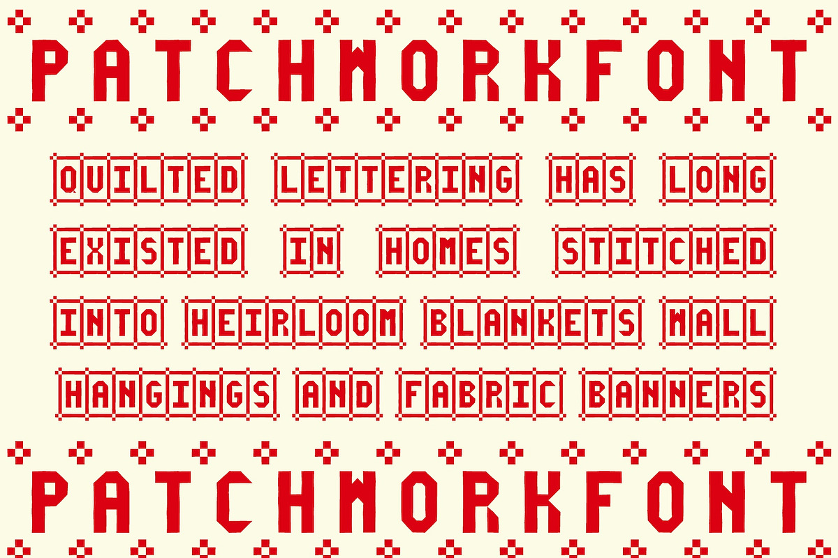 HomeStitch Hand Crafted Font, a Sans Serif Font by Madeline ODonoghue Design (Photo 5 of 8)