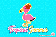 Tropica Summer Digital Clip Art, an Object Graphic by Cozy Cat Design (Thumbnail 2 of 3)