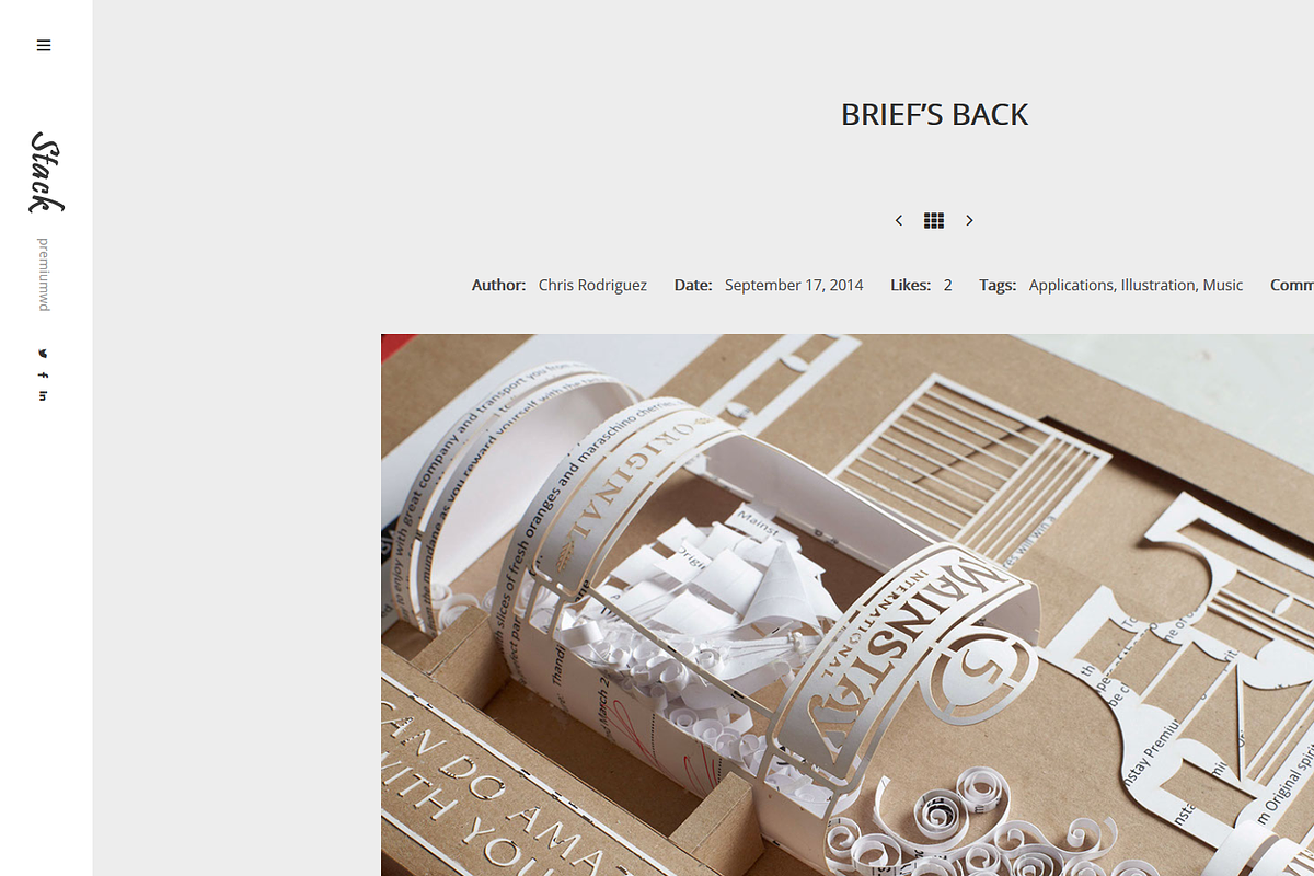 Stack | Portfolio Template, a WordPress Template by premiumwd (Photo 4 of 6)