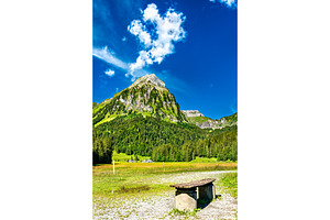 Brunnelistock mountain at obersee featuring switzerland, mountain, and, a Nature Photo by Leonid Andronov