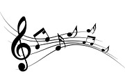 Musical Notes, a Decorative Illustration by Pavel Vectors (Thumbnail 3 of 6)