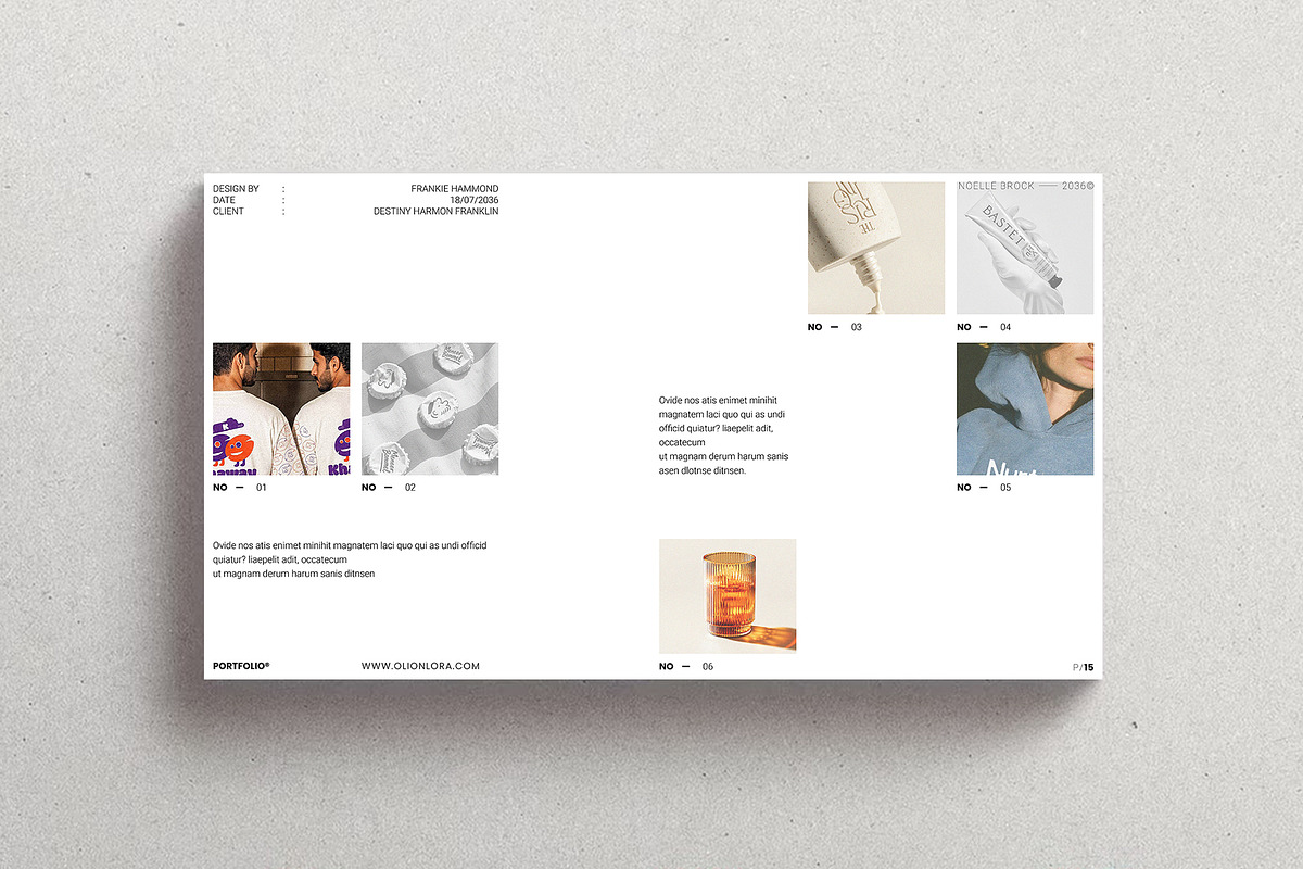 Minimal Portfolio Presentation, a Presentation Template by Olion Lora (Photo 4 of 9)