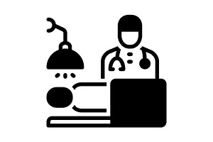 Operation surgical solid icon, a Solid Icon by Creative priyanka
