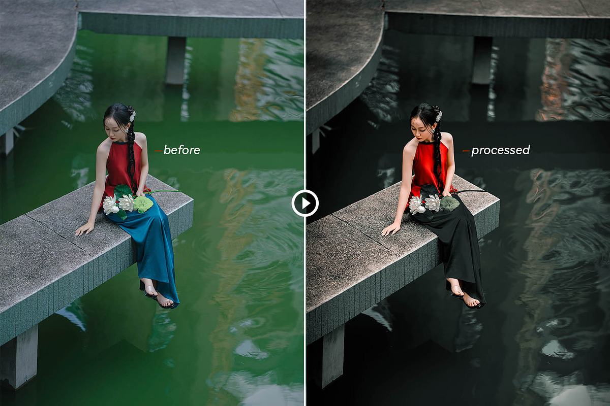 Moody Black - Actions and presets, an Action Add-On by Hydrozi Presets (Photo 6 of 9)