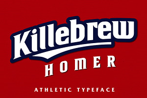 Killebrew Homer Bold Athletic Type