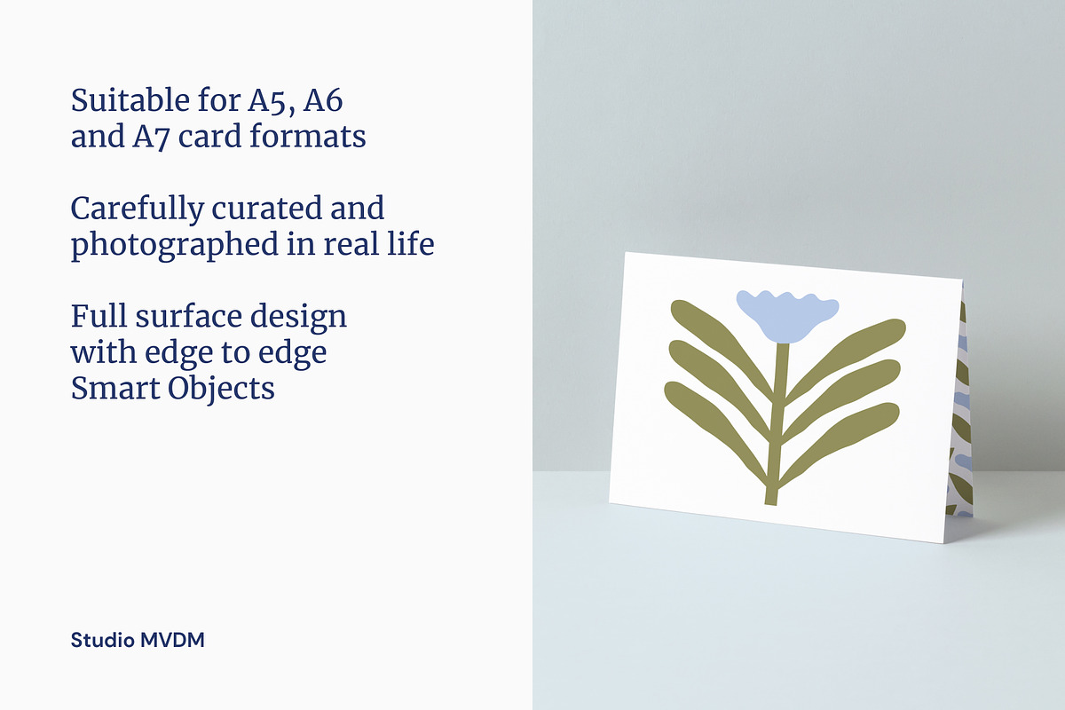 Double Card Mockup Bundle, a Print Template by Studio MVDM (Photo 6 of 8)