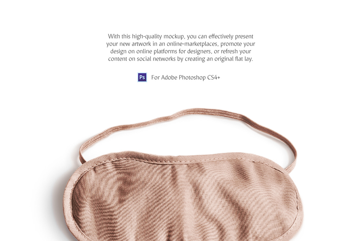 Sleeping Mask Mockup, a Mask Mockup by rebrandy (Photo 2 of 6)