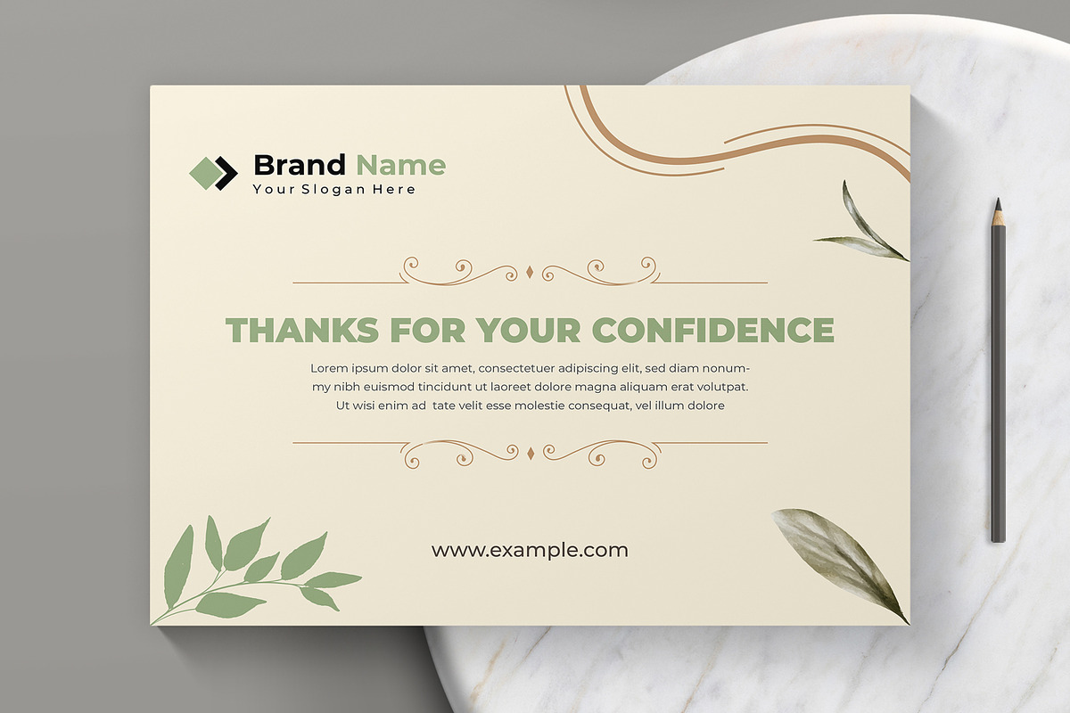 Thank You For Your Card, a Stationery Template by MightyDesign (Photo 3 of 6)