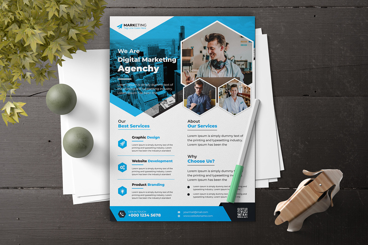 Corporate Theme Business Flyer, a Flyer Template by Graphiexperto (Photo 6 of 6)
