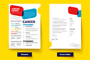 Colorful Resume Set, a Resume Template by Knockout Prezo (Thumbnail 2 of 10)
