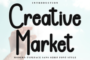 Creative Market, a Sans Serif Font by FreshTypeINK (Thumbnail 1 of 8)