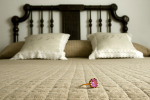 wedding ring in the room